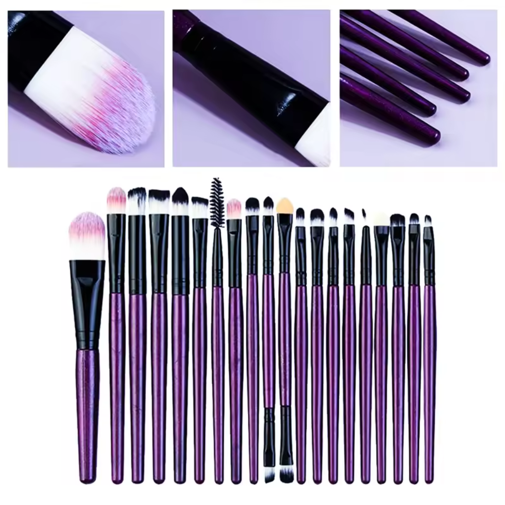 Set de 20 Pinceaux de Maquillage